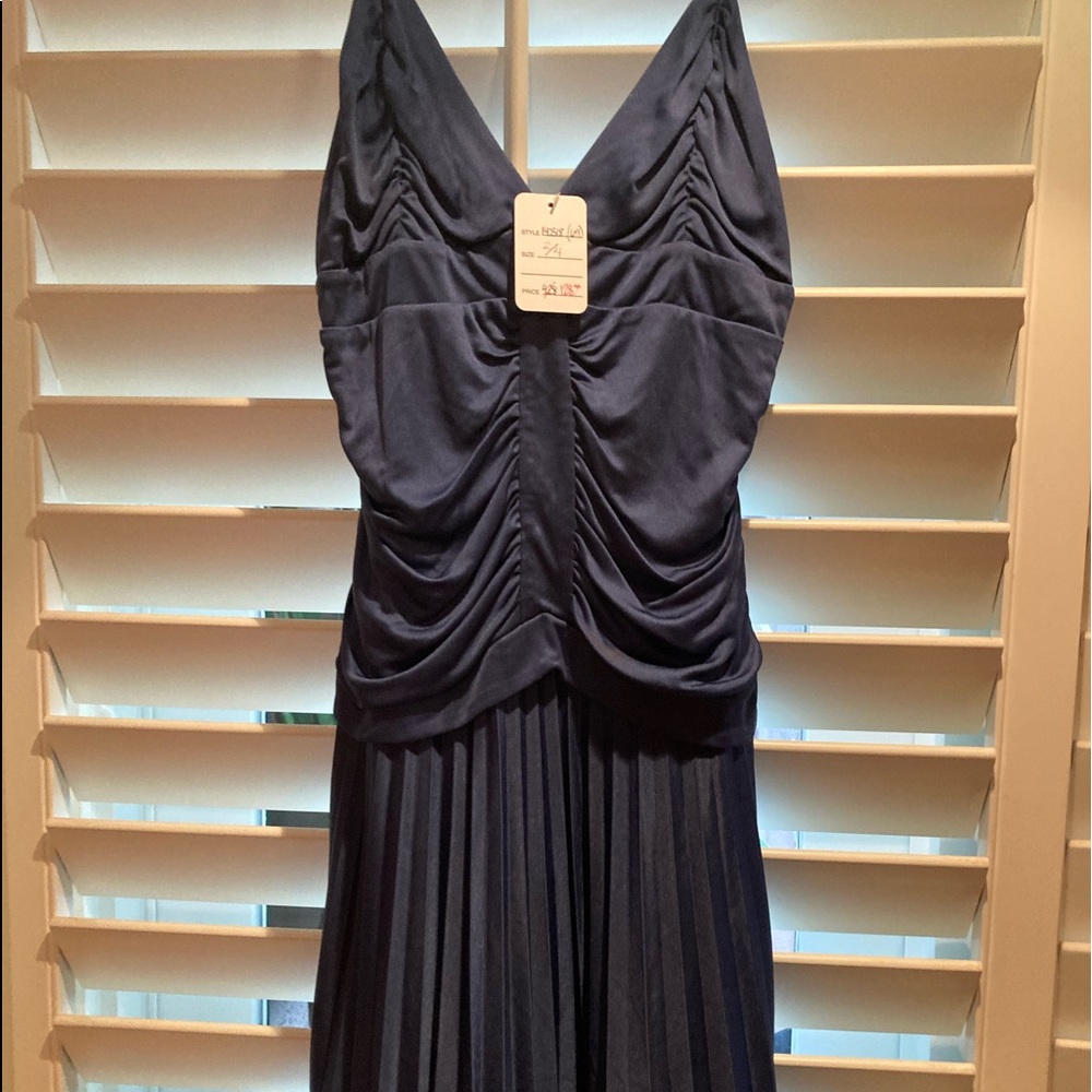 Navy blue cocktail dress never worn